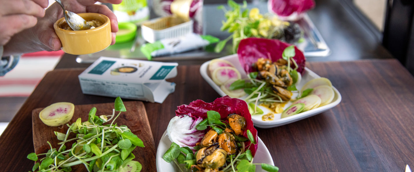 Lettuce Wraps made with Healthy mussels